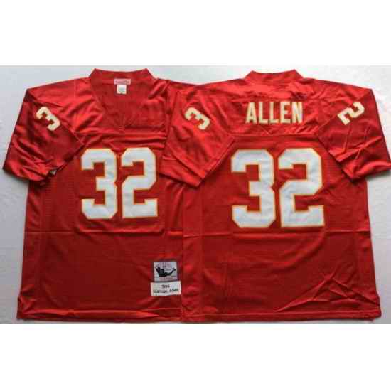 Mitchell And Ness Chiefs #32 marcus allen red Throwback Stitched NFL Jersey